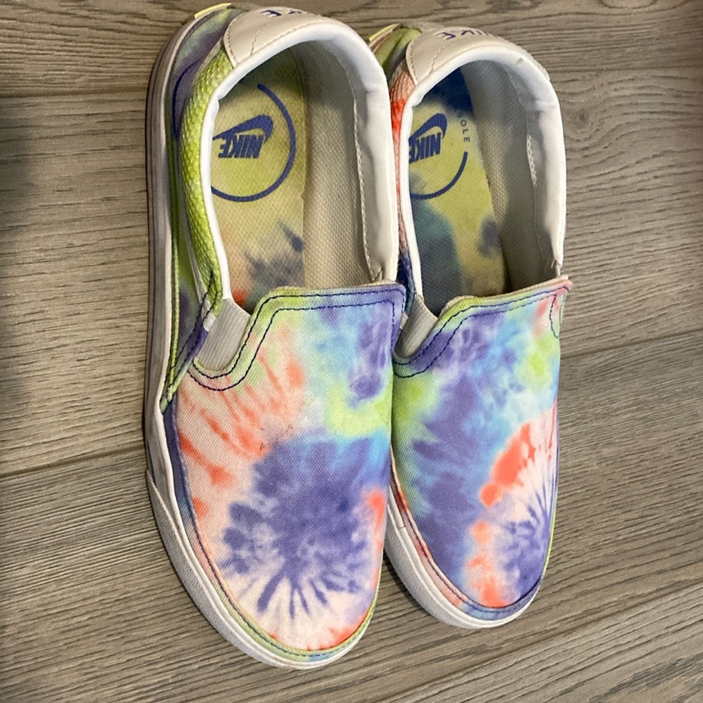 Nike Court Legacy Print Slip On Tie Dye Size US 8.5 EUR 40